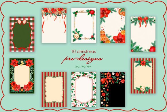 Download Christmas Botanicals Pre-Made Templates - Premium Bundle