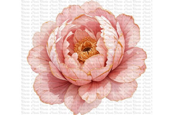 Download 11 Blush Pink Gold Peonies Flowers - Blush Collection